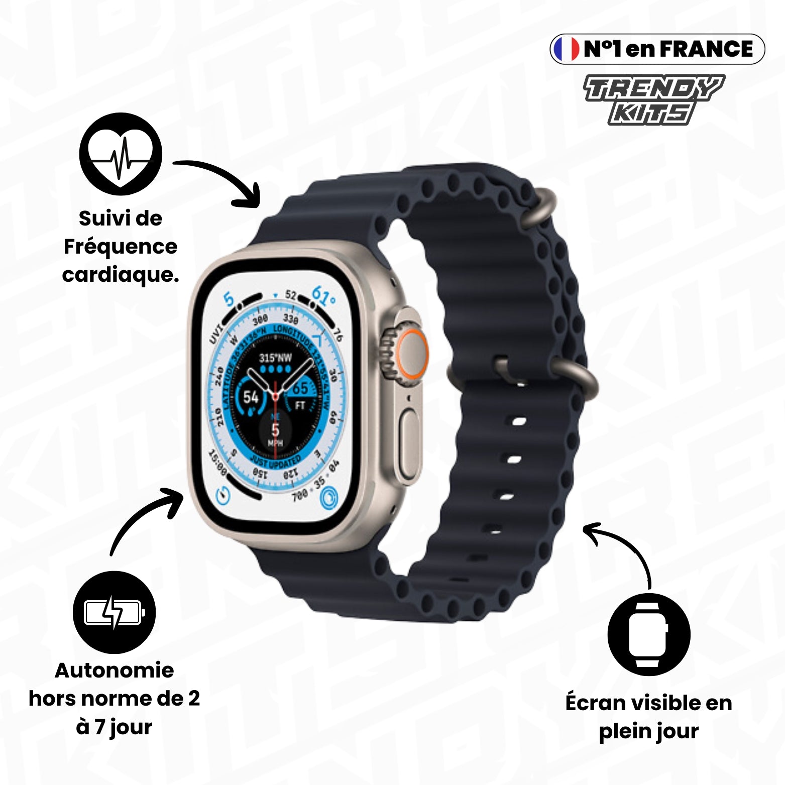 TRENDYKITS I MONTRE CONNECTÉE (2ÈME GÉNÉRATION)