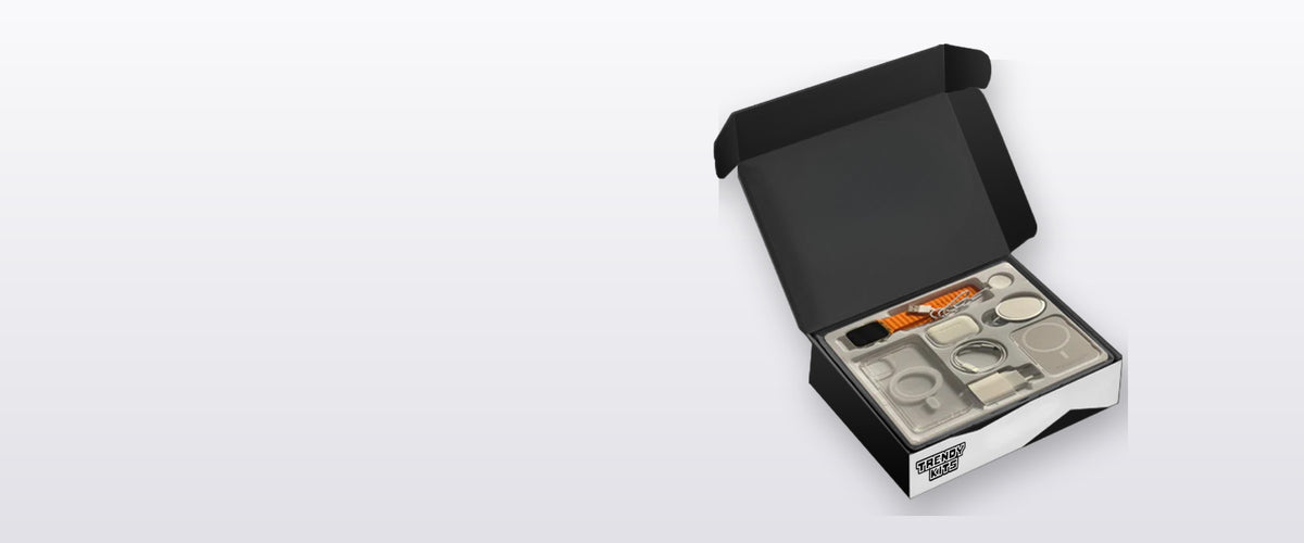 Coffret TrendyKits ouvert avec ses accessoires